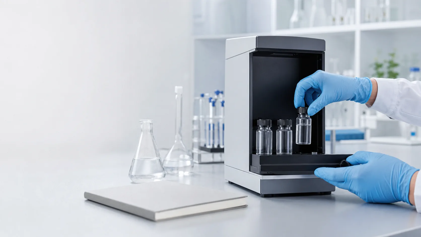 Лабораторный анализ образца воды без медицинской символики